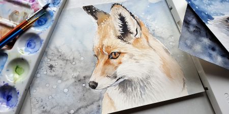 Which historical artists used watercolour